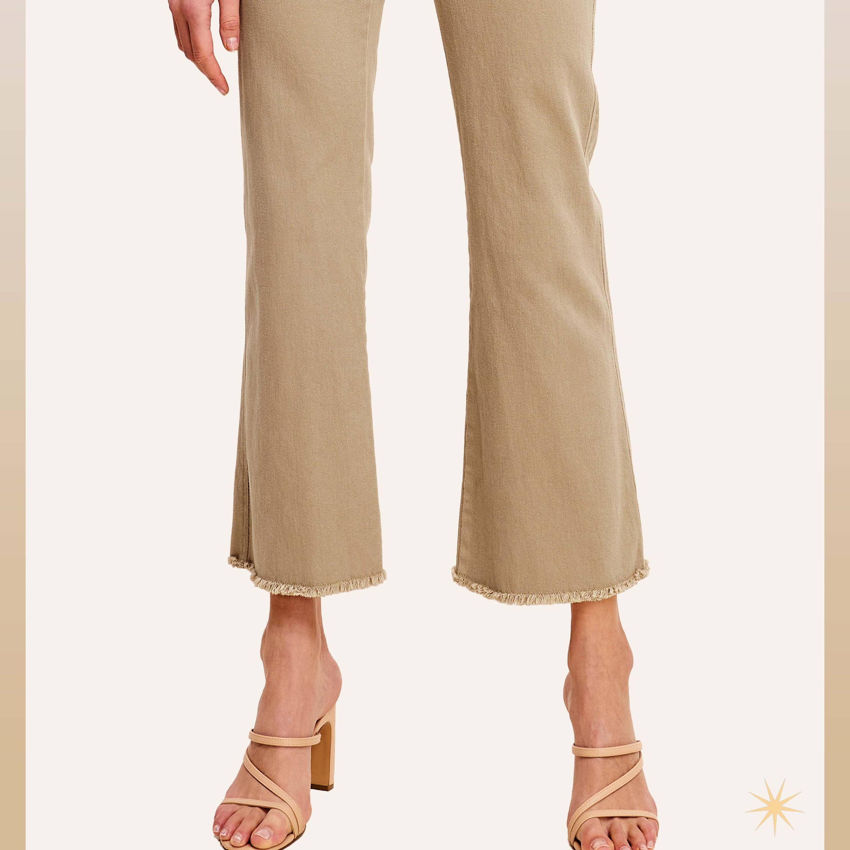 Maggie - Soft Washed Stretchy High Waisted Flare Jeans