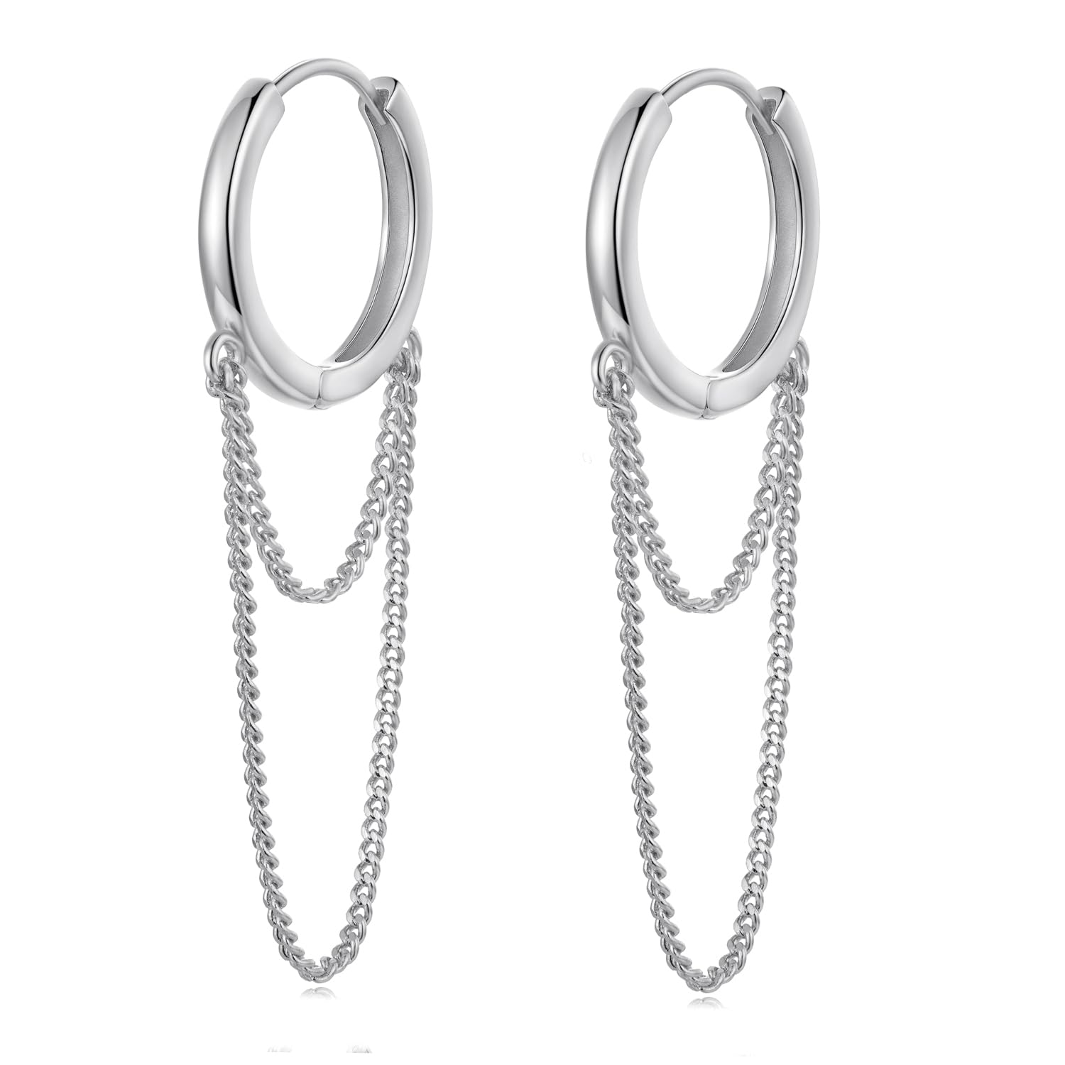 MUNDELL 14K Gold Plated Solid 925 Sterling Silver Post Bow Drop Earrings | Dainty Heart Waterdrop Hypoallergenic Drop Earrings for Women Jewelry Gift