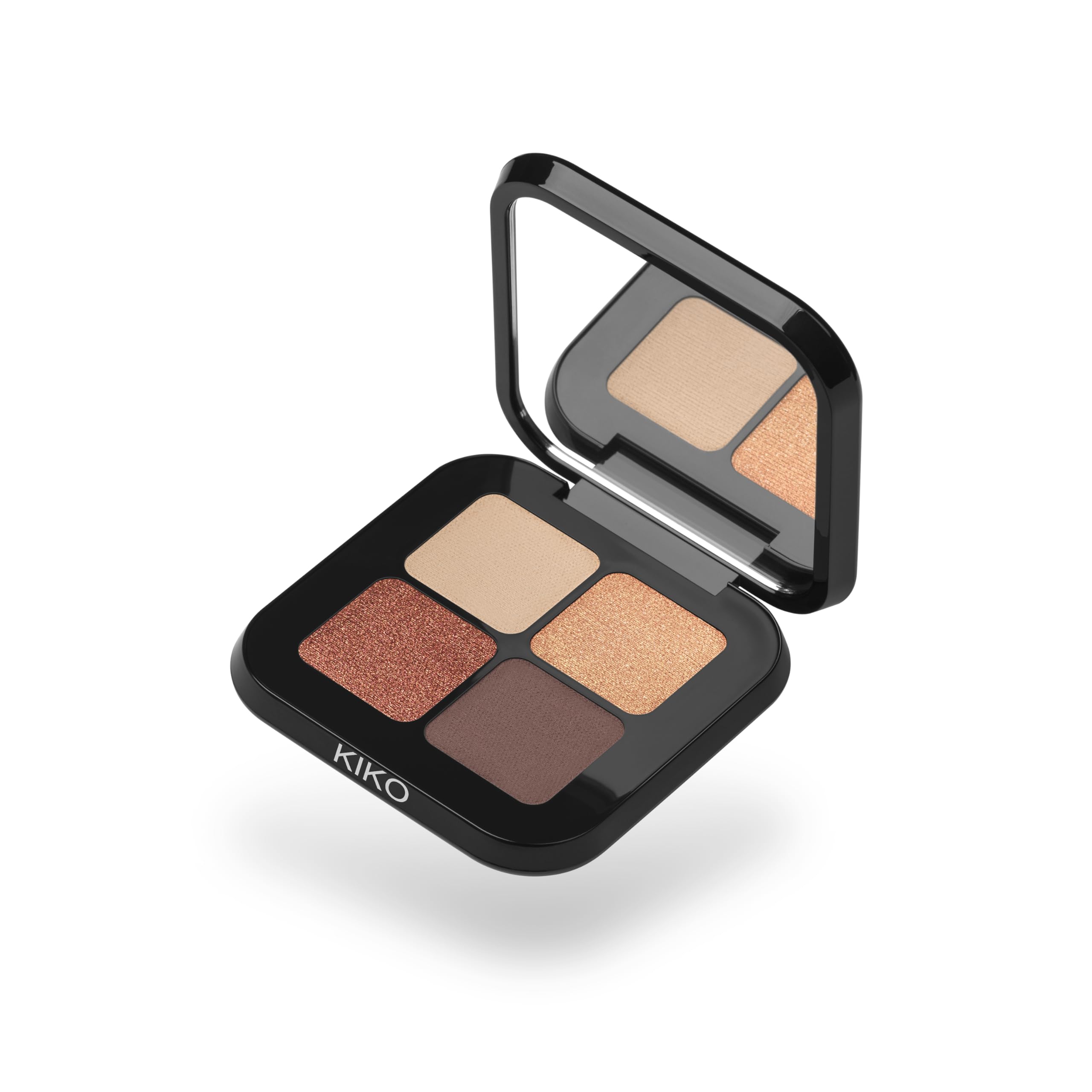 KIKO Milano Bright Quartet Eyeshadow Palette | 4 Baked Eyeshadows For Wet And Dry Use