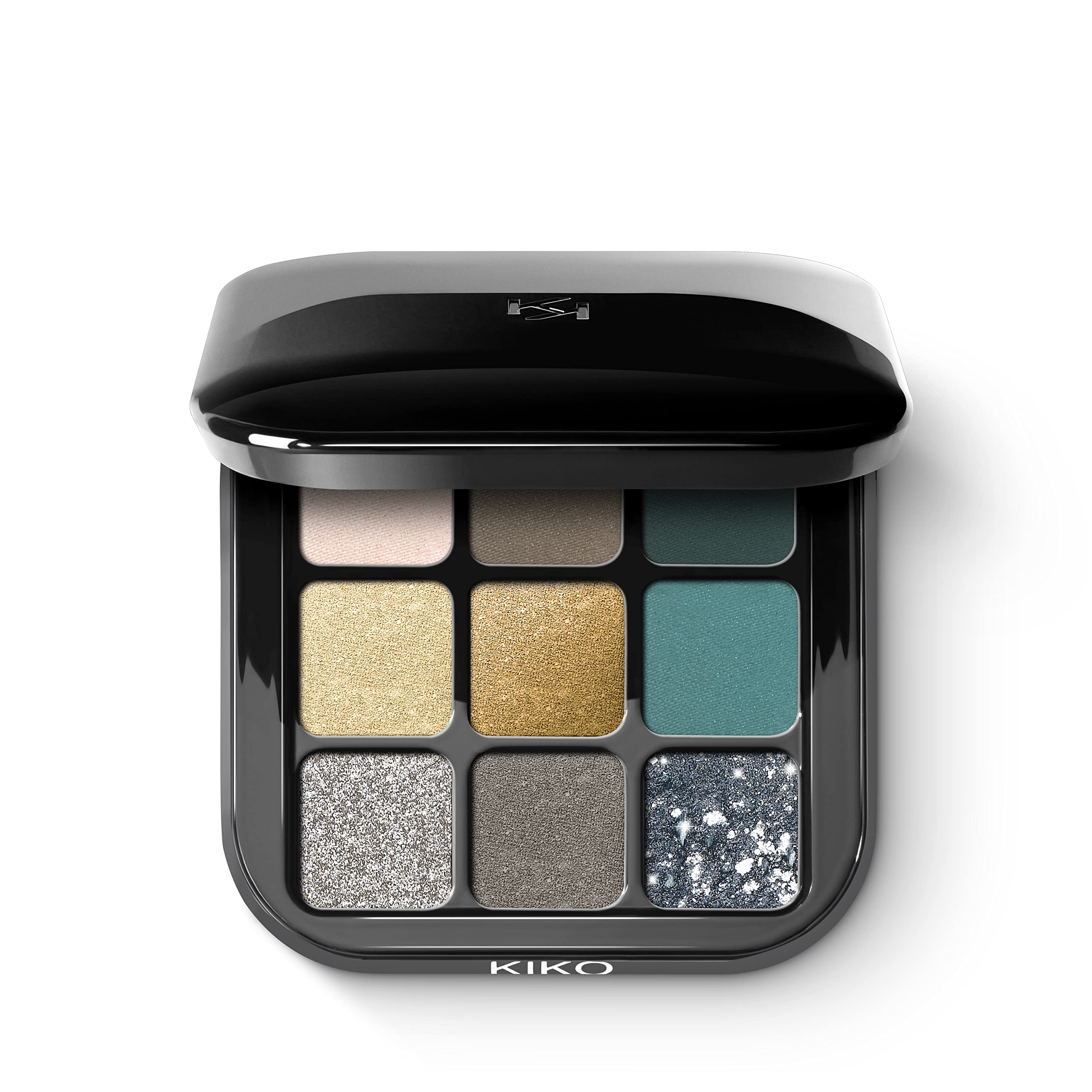 KIKO Milano Glamour Multi Finish Eyeshadow Palette | 9 Eyeshadows In Different Finishes