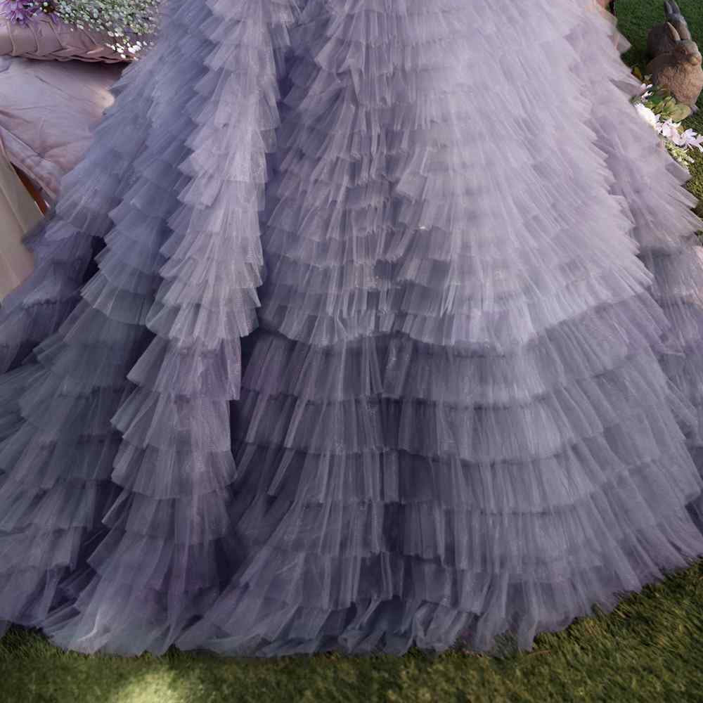 Andrea & Leo A0767 Tiered Long Formal Dress Corset Back Strapless