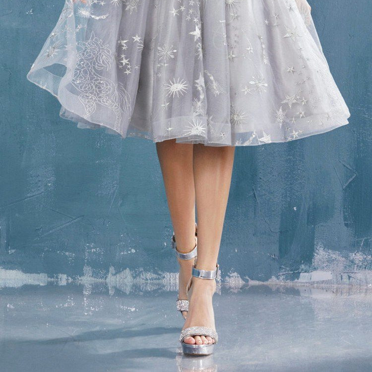 Andrea & Leo A0823 Illusion Bodice Short Prom Dress with Corset Back