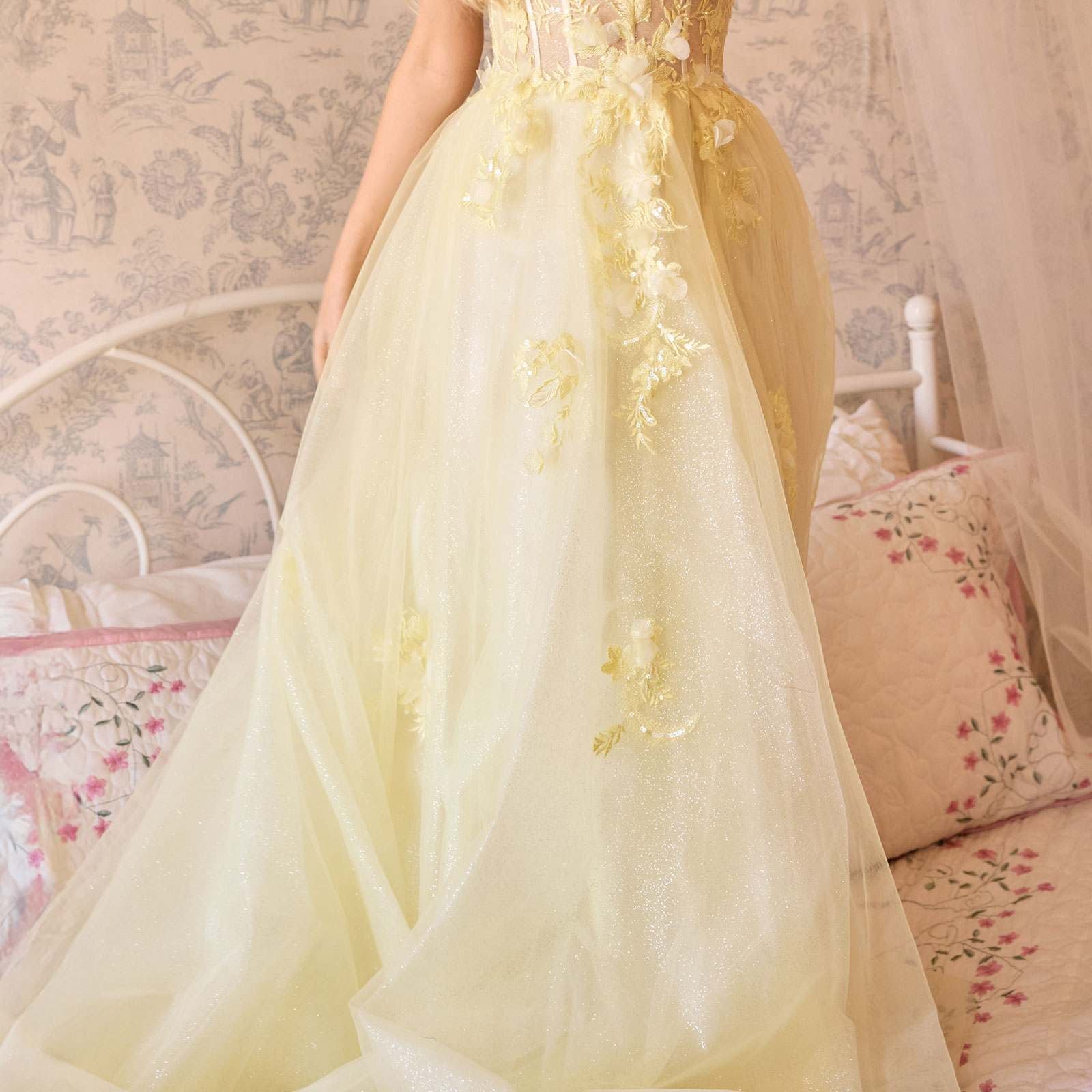 Andrea & Leo A1053 Leila A-Line Ball Gown One Shoulder