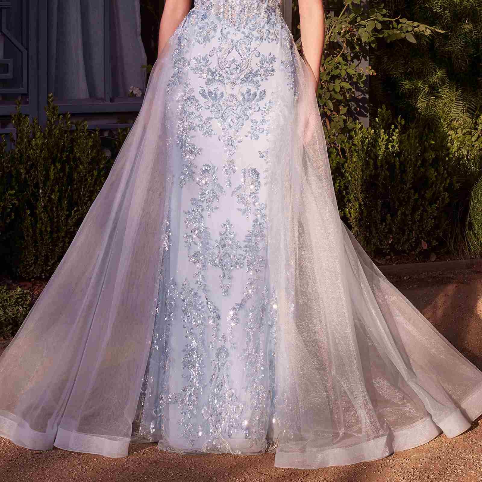 Andrea & Leo A1365 Dress Strapless Overskirt Glimmering Gown
