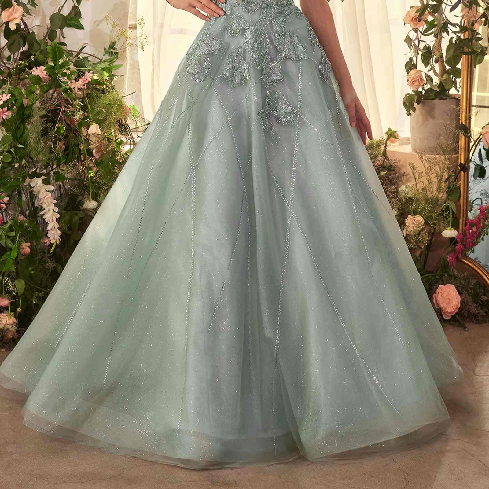 Andrea & Leo A1387 Dress Strapless Embellished Tulle Ball Gown