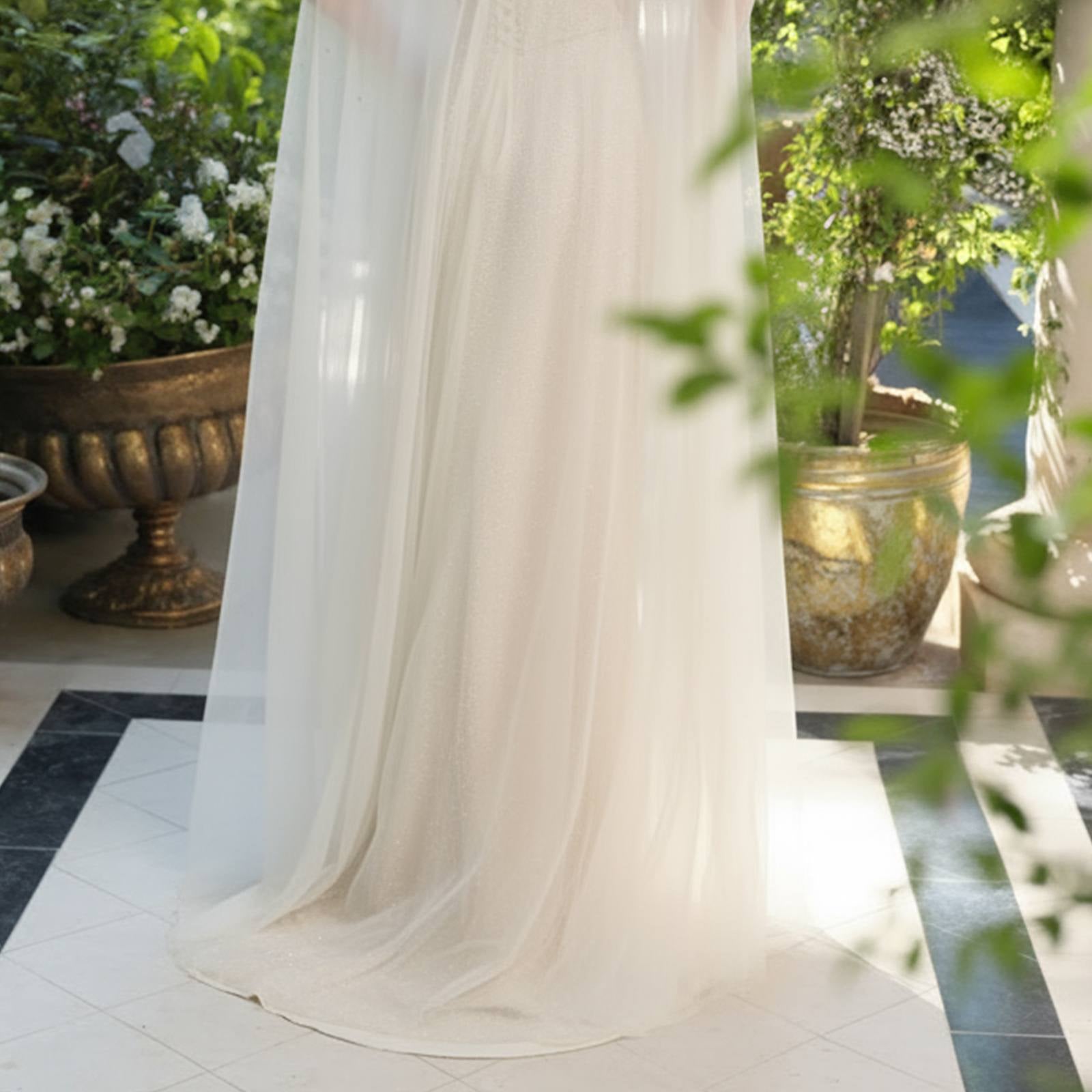 Ethereal Couture Sheer Cape