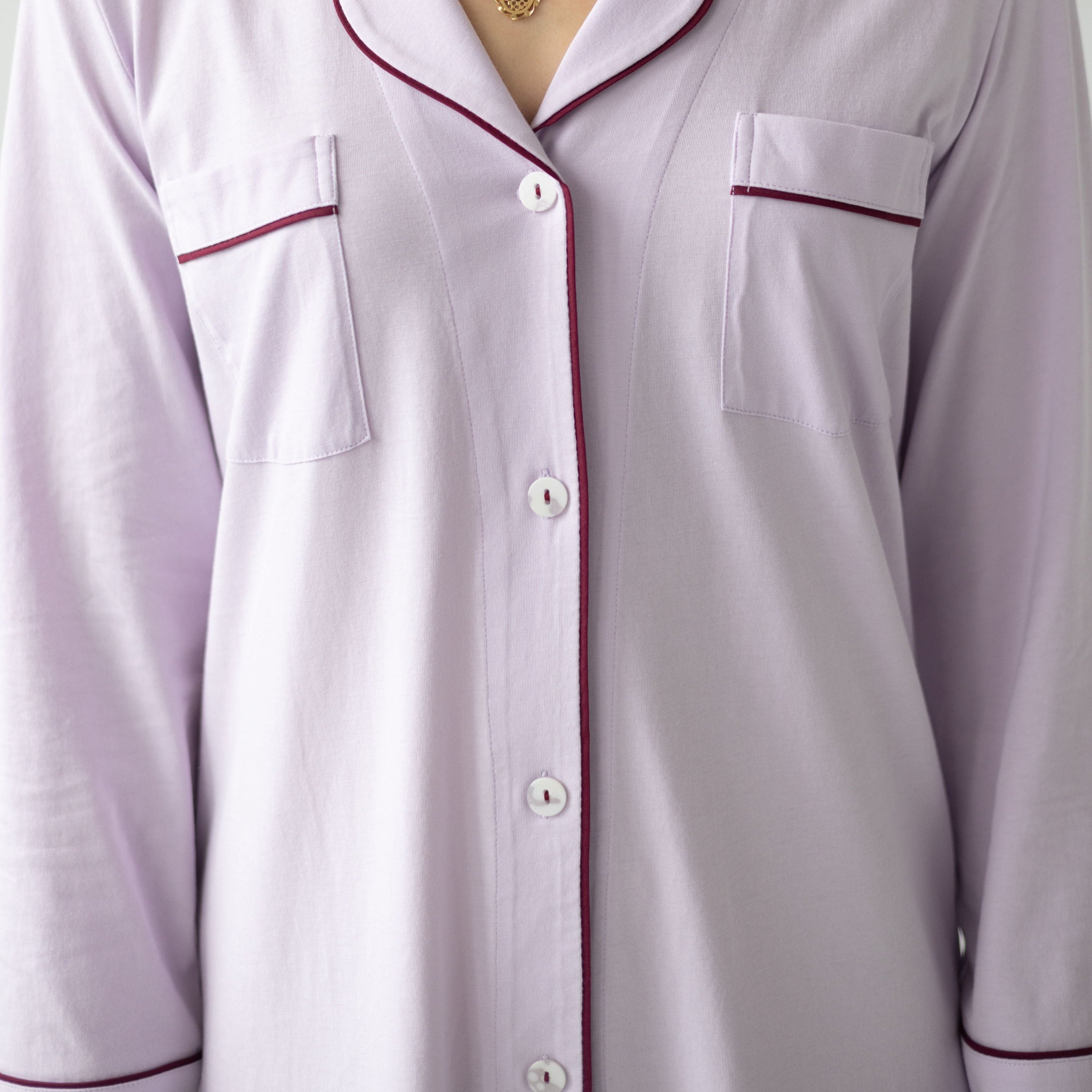 Long Sleep Shirt in Pima Cotton