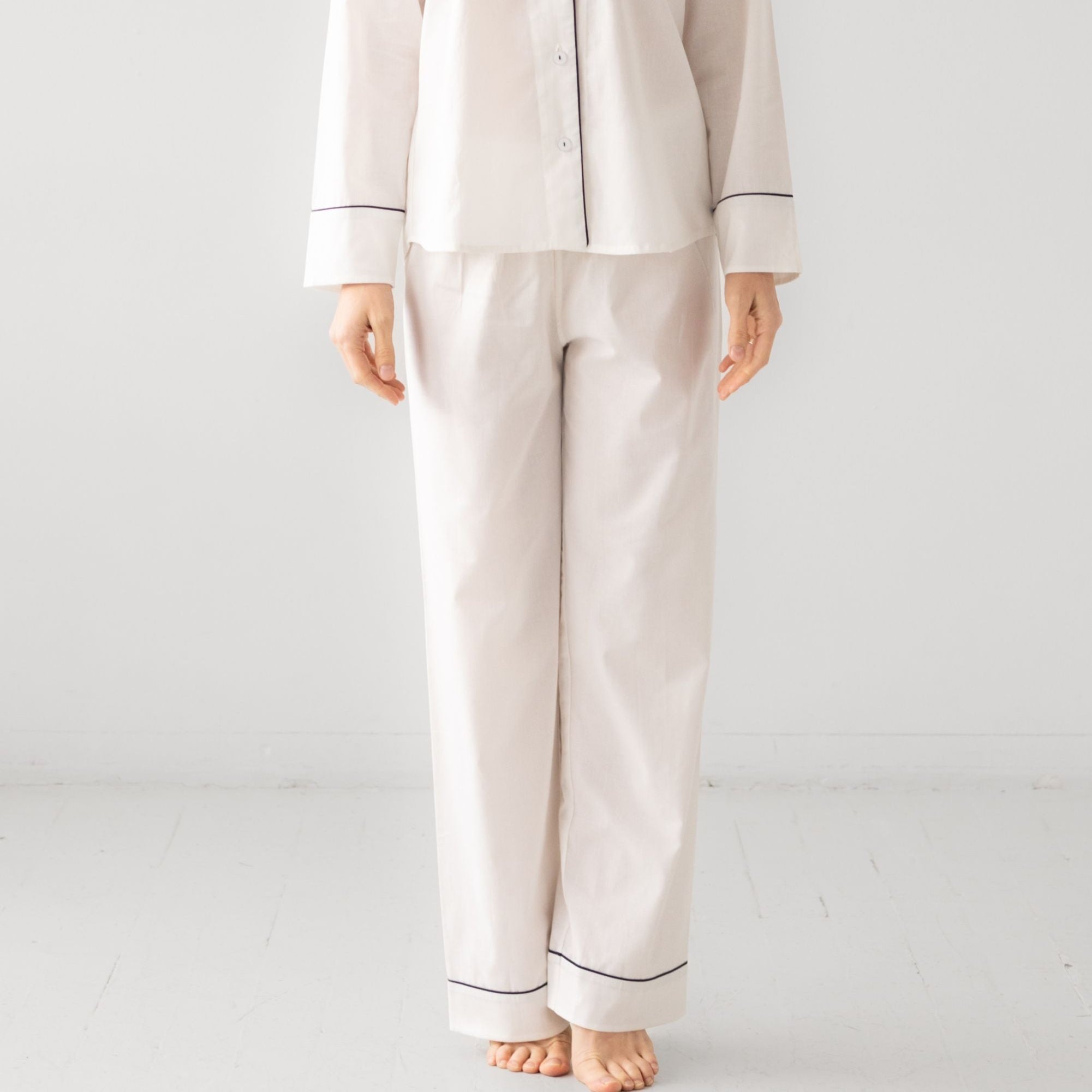 Classic Woven Cotton Pajama Set