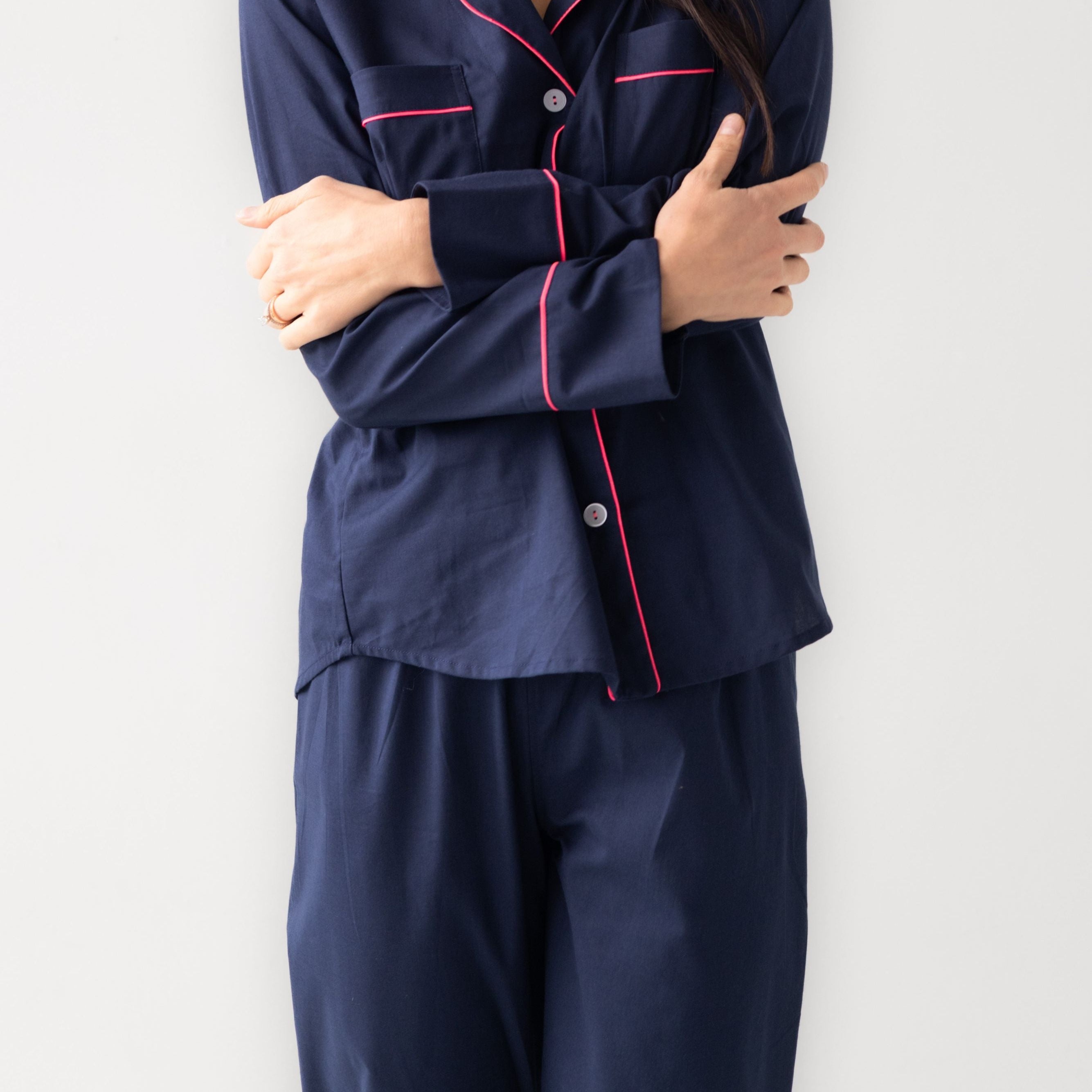 Classic Woven Cotton Pajama Set