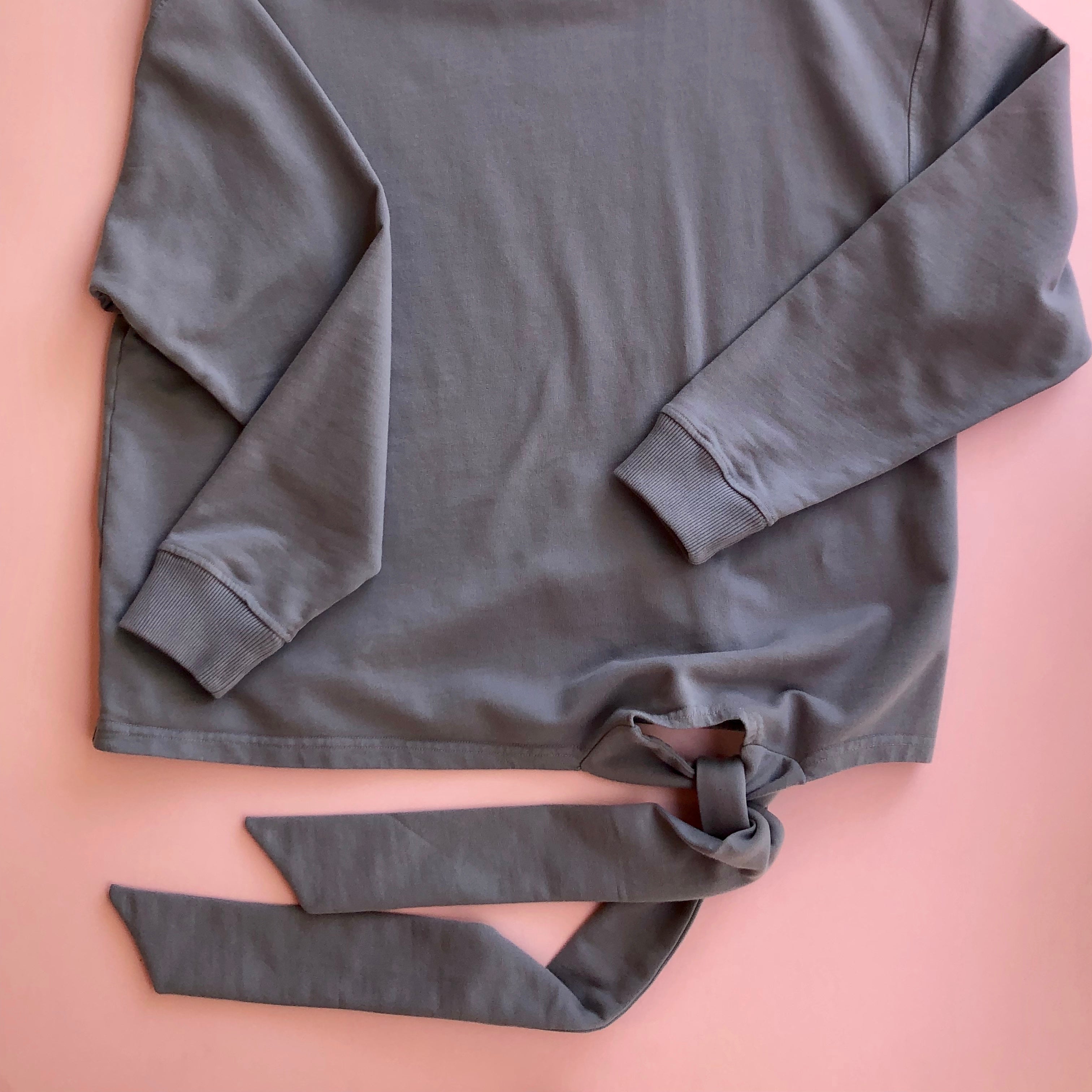 SALUA Side Tie Pullover