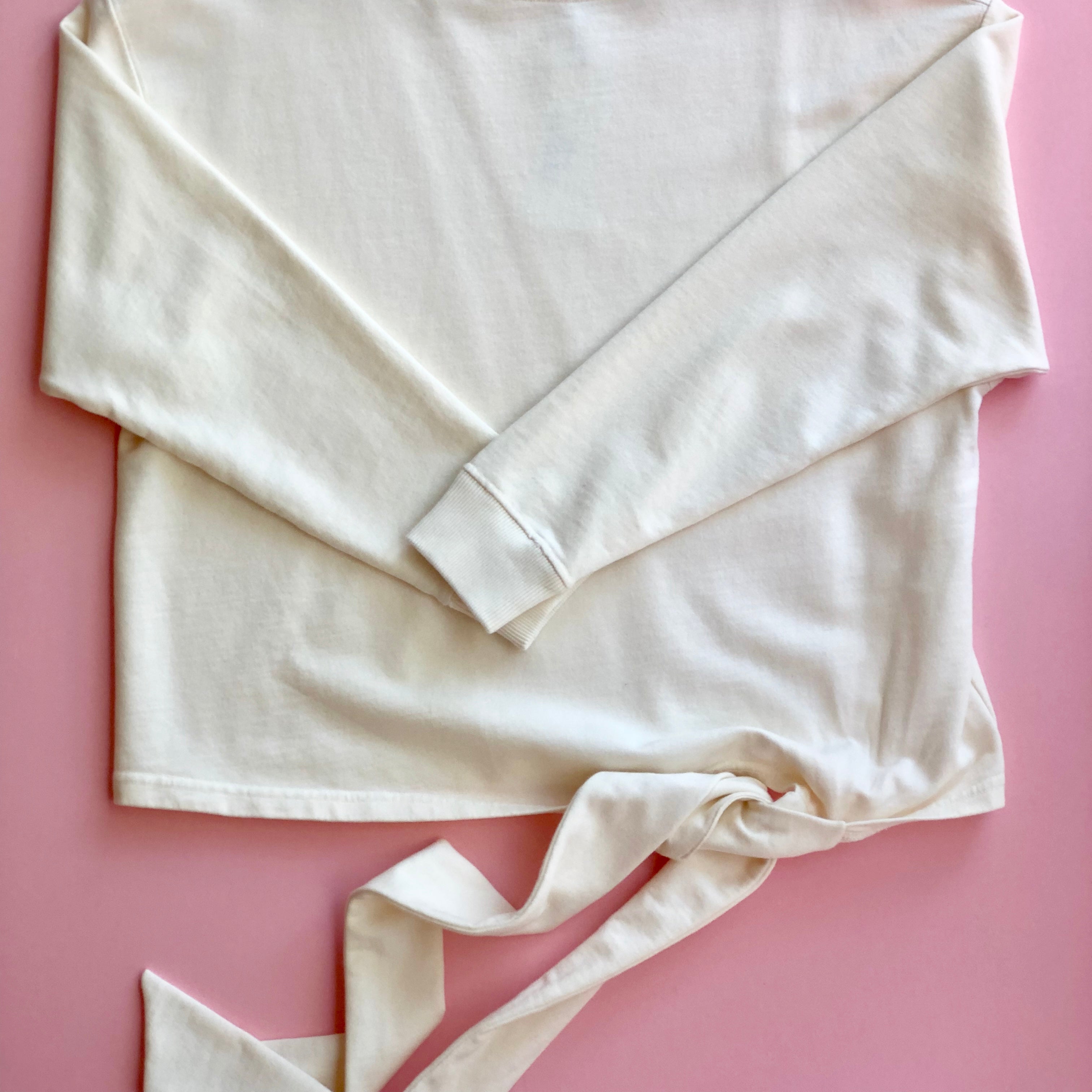 SALUA Side Tie Pullover