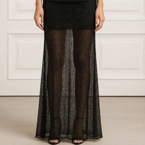 Arrival Cocktail Design Sexy Sequined Suspender Deep V Plunge Swing Collar Evening Dress Women Fishtail Gown Dress