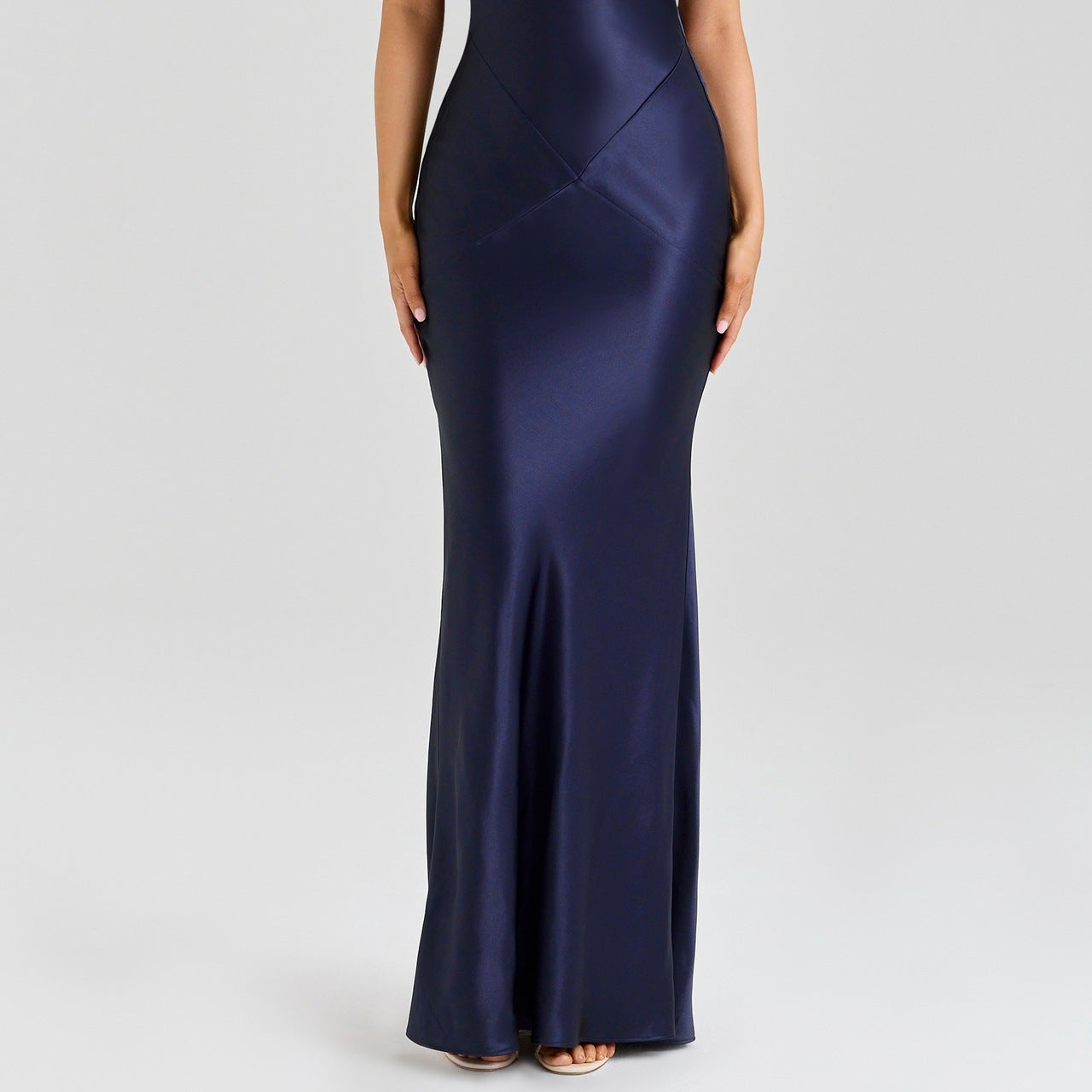 Spring Summer Bodycon Silk Dress Casual Party Slit Dress