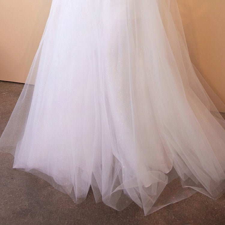 Cinderella Divine CD0195W Layered Tulle A-Line Bridal Gown