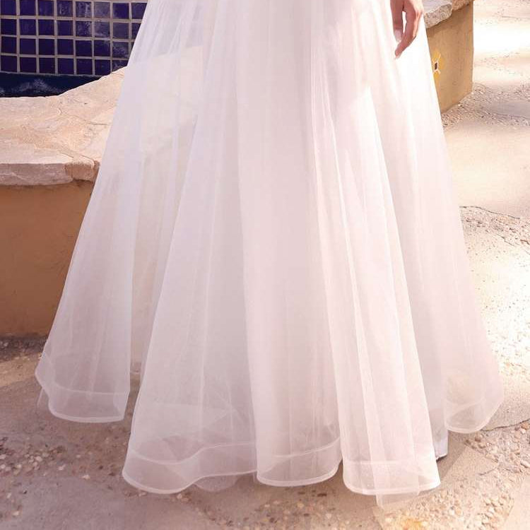 Cinderella Divine CD961W Long Lace Off the Shoulder Bridal Gown