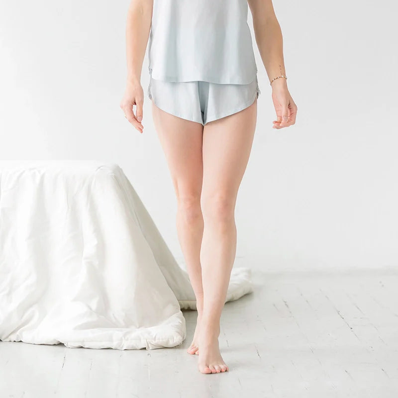 Sofia Brushed Pima Cotton Lace Camisole & Shorts Set