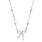 Thaivor Necklace for Women Dainty Bow Necklace 14K Gold Plated Cute Choker Small Pendant Charm Necklaces Teen Gift Trendy Stuff Personalized Jewelry Gifts