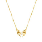 Thaivor Necklace for Women Dainty Bow Necklace 14K Gold Plated Cute Choker Small Pendant Charm Necklaces Teen Gift Trendy Stuff Personalized Jewelry Gifts