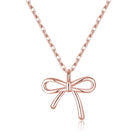 SLUYNZ Solid 925 Sterling Silver Bow Choker Necklace for Women Teens Simple Bowknot Pendant Necklace