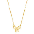Thaivor Necklace for Women Dainty Bow Necklace 14K Gold Plated Cute Choker Small Pendant Charm Necklaces Teen Gift Trendy Stuff Personalized Jewelry Gifts