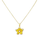 Necklace for Women Gold Flower Fidget Necklace Rotatable Crystal Silver Blossom Pendant Necklaces Adjustable Spinning Fidget Necklaces Redbud Flower Choker Funny Gift Jewelry
