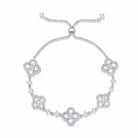 Women's 18K Gold Plated Clover Bracelet with Natural Shell - Four Leaf Lucky Charm Dainty Link Bracelets Jewelry for Women, Trendy Birthday/Mother's Day Gift