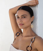 Geometric Drop Dangle Earrings Boho Statement Long Hoops 18k Gold Plated Lightweight Earrings for Women Girls