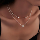 Heart Necklaces for Women, Dainty 14K Gold/Silver Plated Necklace Cute Tiny Gold Diamond Infinity Heart Pendant Jewelry, Ideal Gifts for Mothers Day Birthday Graduation Valentine's Day