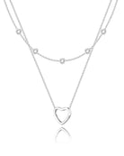Heart Necklaces for Women, Dainty 14K Gold/Silver Plated Necklace Cute Tiny Gold Diamond Infinity Heart Pendant Jewelry, Ideal Gifts for Mothers Day Birthday Graduation Valentine's Day