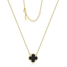AIPPK Clover Pendant Necklace 18K Gold Plated Four Leaf Clover Necklaces Lucky Simple Jewelry Gifts for Women