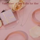 Heart Necklaces for Women, Dainty 14K Gold/Silver Plated Necklace Cute Tiny Gold Diamond Infinity Heart Pendant Jewelry, Ideal Gifts for Mothers Day Birthday Graduation Valentine's Day