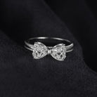 JewelryPalace 14k White Yellow Rose Gold Plated 925 Sterling Silver Rings for Women, Cubic Zirconia Promise Rings for Her, Stackable Wedding Bands Rings for Women Infinity Forever Love Knot Ring