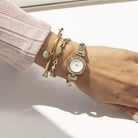 Anne Klein Women's Premium Crystal Accented Bangle Watch and Bracelet Set