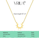 VRIUA Gold Necklace for Women - 14K Gold Plated Dainty Italian Horn Star of David Butterfly Bow Sun Lotus Volleyball Baseball Cowboy Boots Necklace Jewelry Everyday for Women