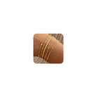 Gold Bracelets for Women, 14K Gold Plated Stackable Bracelet Stack Set Adjustable Charm Paperclip Chain Snake Link Layered Waterproof Jewelry Sets Gifts