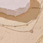 Heart Necklaces for Women, Dainty 14K Gold/Silver Plated Necklace Cute Tiny Gold Diamond Infinity Heart Pendant Jewelry, Ideal Gifts for Mothers Day Birthday Graduation Valentine's Day