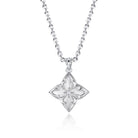 Fettero Gold Clover Necklace for Women Dainty 14K Gold Plated CZ Pendant Necklace Adjustable Chain Choker Charm Colorful Clover Pendant Lucky Necklaces for Women Jewelry