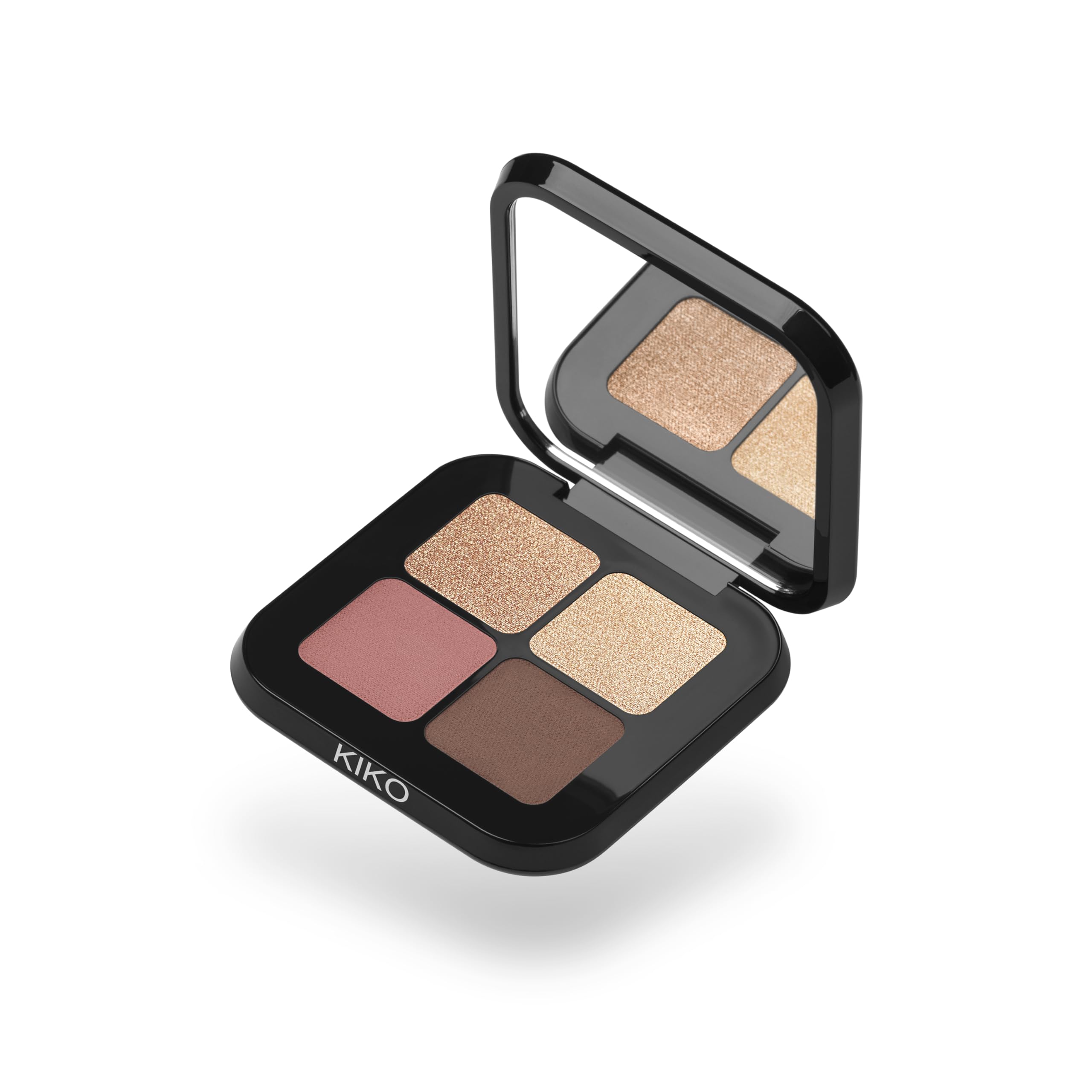 KIKO Milano Bright Quartet Eyeshadow Palette | 4 Baked Eyeshadows For Wet And Dry Use