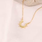 VRIUA Gold Necklace for Women - 14K Gold Plated Dainty Italian Horn Star of David Butterfly Bow Sun Lotus Volleyball Baseball Cowboy Boots Necklace Jewelry Everyday for Women
