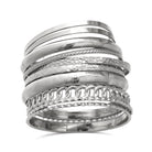 ÌF ME Gold Bangle Bracelets for Women, Indian Bangles Stackable Set, Multi Layer Textured 18K Gold Plated Chunky Bracelets Boho Jewelrys Set