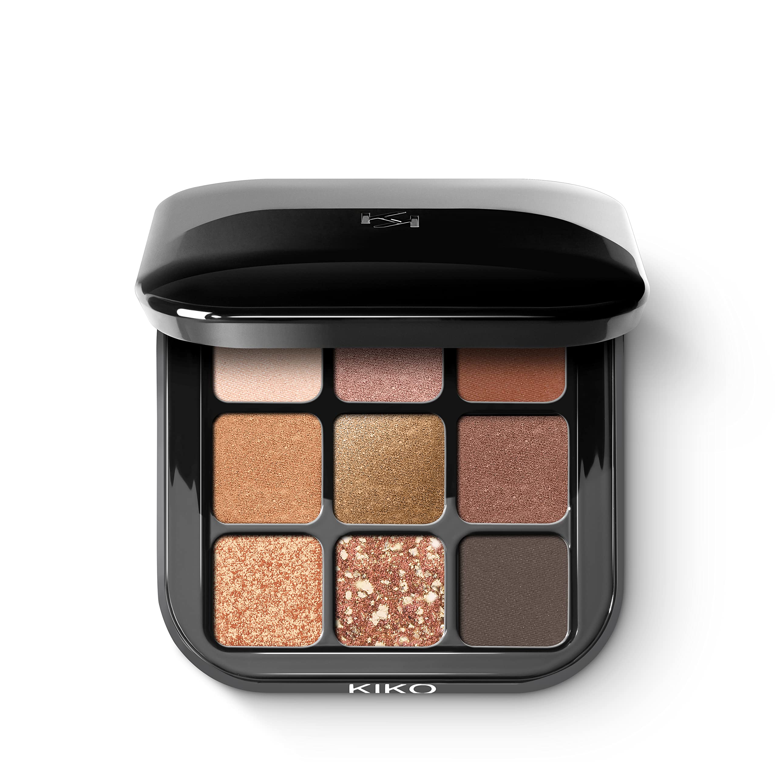 KIKO Milano Glamour Multi Finish Eyeshadow Palette | 9 Eyeshadows In Different Finishes