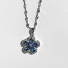 Delicate Zircon Flower Necklace Earrings Jewelry Set - 18K Gold Plated Stainless Steel Lip Chain Choker S925 Silver Needles Stud Earrings for Women, Luxury Accessories Gifts, Packed with Box